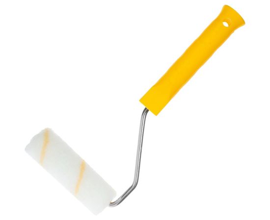 Малярный мини-валик РемоКолор с рукояткой Гирпан, ось 6мм, D15мм, 100мм, 06-4-521 