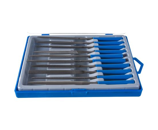 Набор надфилей, насечка 2 - бархатная, 100мм, 10шт Зубр ЭКСПЕРТ 16021-2-H10 – изображение 2