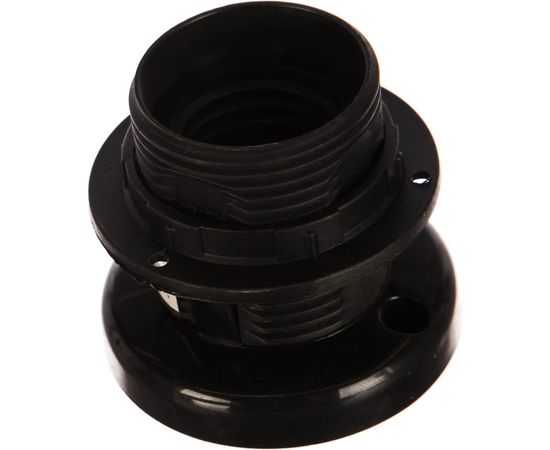 Патрон Пан Электрик E27 потолочный резьбовой черный 24542 1 – изображение 2