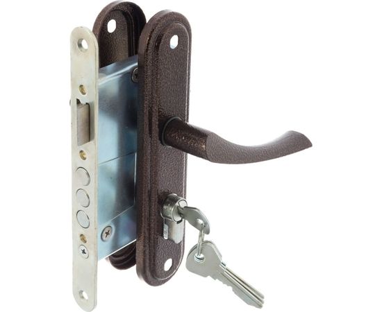 Врезной замок ЗЕНИТ Омега-ЗВ4.2.01 медь 20737 – изображение 2