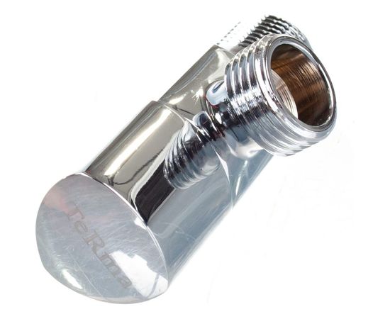 Угловой кран Terma 1/2 н/н, хромированный, керамический затвор, ручка треугольная, Chrome 33638 26221 – изображение 2