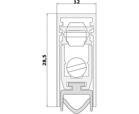 Умный порог для дверей MORELLI SEAL PROFESSIONAL800, для дверей шириной до 800 мм 9011440 – изображение 2