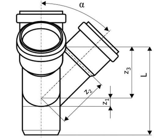 Двухплоскостная крестовина Ostendorf 87 градусов, 110х110х110 мм 115940 – изображение 2
