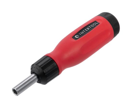 Реверсивная отвертка с комплектом насадок INTERTOOL 12ед VT-1003 – изображение 2