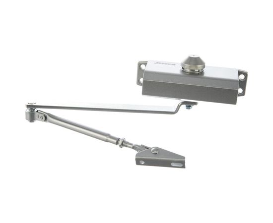 Дверной доводчик Trodos TD-60 с фиксацией 90 серебро 272030 – изображение 3