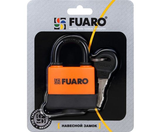 Навесной замок Fuaro PL-3650 50 мм 3 англ.кл. БЛИСТЕР 26401 – изображение 3