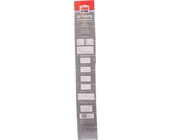 Универсальный карниз Vanstore, диаметр 25 мм, 90х170, 90x90x90, 90x90 хром аналог 59420 673-90 – изображение 3