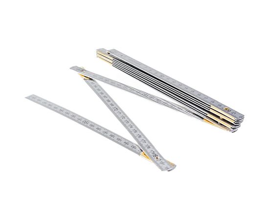 Метр складной 2 м алюминий 1 кл. точности КАЛИБРОН 116534 – изображение 3