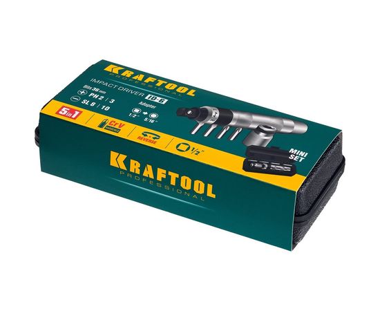 Ударно-поворотная отвертка KRAFTOOL ID-6 6 предметов 25555 – изображение 4