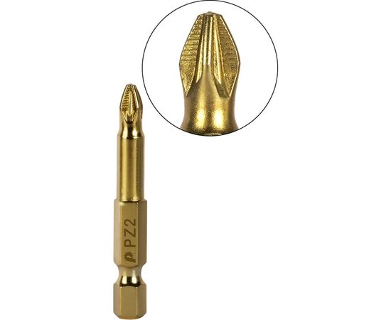 Бита PZ-2 Эксперт (1 шт; 50 мм) ПРАКТИКА 037-107 – изображение 5