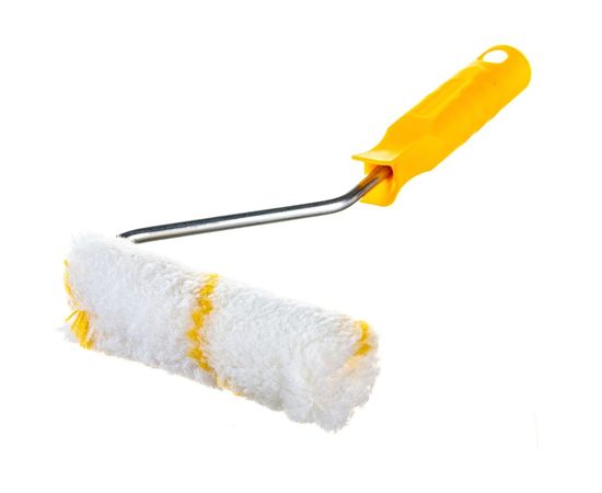 Малярный мини-валик РемоКолор с рукояткой Гирпан, ось 6мм, D15мм, 100мм, 06-4-521 – изображение 5