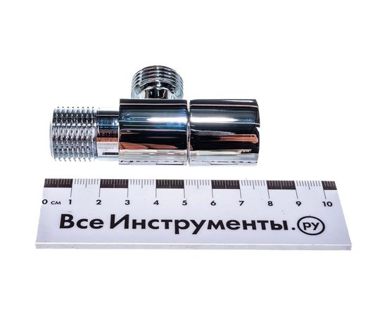 Угловой кран Terma 1/2 н/н, хромированный, керамический затвор, ручка треугольная, Chrome 33638 26221 – изображение 6