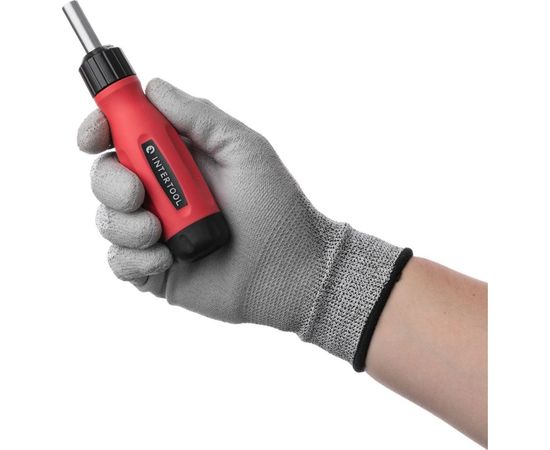 Реверсивная отвертка с комплектом насадок INTERTOOL 12ед VT-1003 – изображение 7