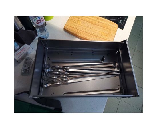 Мангал-дипломат PALISAD 410x280x125 мм, 1.5 мм, 6 шампуров, сумка 69538 – изображение 9