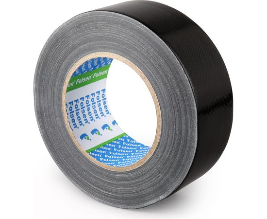 Тканевая лента FOLSEN влагоустойчивая 48мм х50м, черная 052044850 