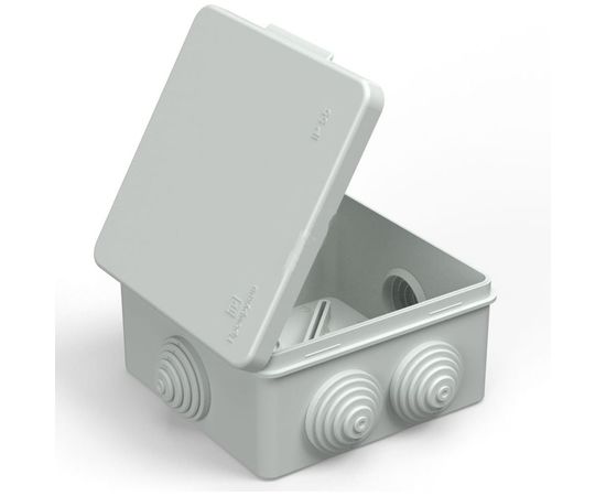 Распределительная коробка Промрукав для прямого монтажа безгалогенная HF атмосферостойкая серая 100х100х50 1 шт 40-03025 