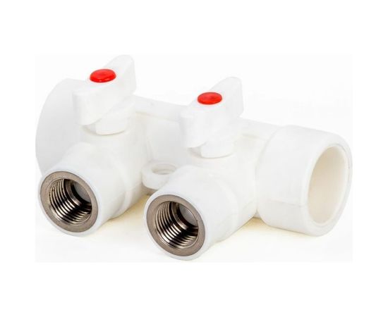 Коллектор с шаровыми кранами LAMMIN PPR ВР 32х1/2х2 Lm31082215032 