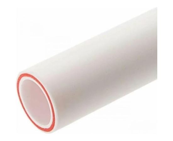 Труба Gigant PP-R белая, армированная стекловолокном SDR 7.4 (PN 20) 25x3.5 мм, 2 м GSG-12 