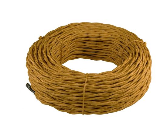 Витой провод Retrika, ретро 2х2.5 золото, 50м RP-22503 