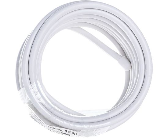 Коаксиальный кабель DORI RG-6 U белый CCA 5м, шт 1126-5 