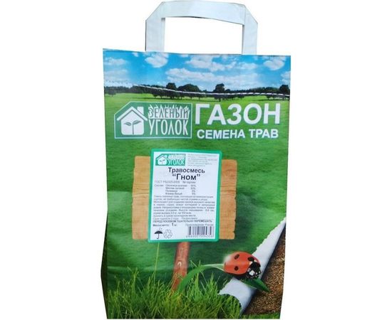 Семена газона Зеленый уголок травосмесь Гном, 1 кг 4660001294356 