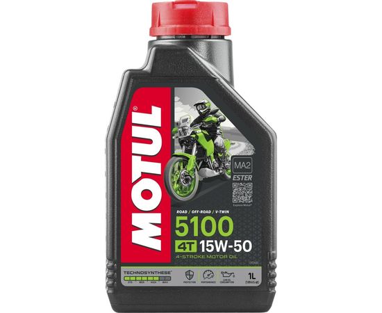 Моторное масло 5100 4T SAE 15W50 1 л MOTUL 104080 