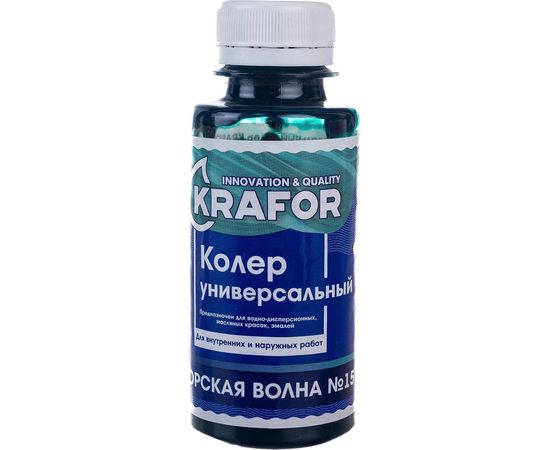 Универсальный колер Krafor №15 морская волна 0.1 л 32165 