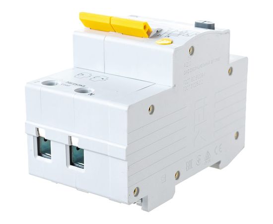 Дифференциальный автоматический выключатель 2п, 40А, 30мА, С АД-12 IEK MAD10-2-040-C-030 