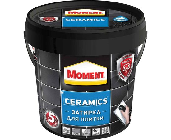 Затирка Moment Ceramics серый 1971906 1 кг Б0023045 