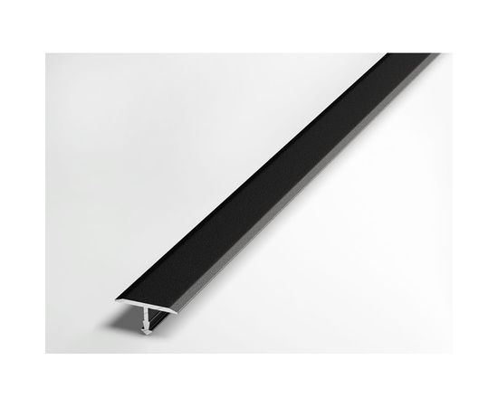Порог прямой Т-образный алюминиевый ЛУКА (5 шт, 20 мм, 2,7 м, порошковое покрытие, Черный) УТ000038617 