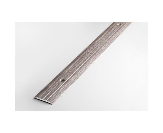 Порог прямой алюминиевый ЛУКА (25 мм, 1,35 м, декоративный, Дуб дымчатый) УТ000023300 