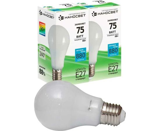 Светодиодная лампа Наносвет LED EcoLed LE-GLS-10/E27/840, Ra90 L163 