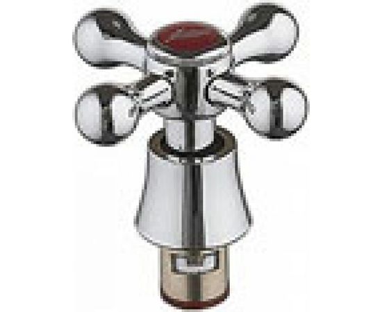 Кран-букса LEDEME 1/2, керамика, 20 шлицов, угол поворота 90°, с маховиком крест LH08 114080 