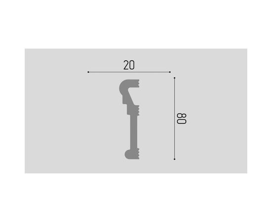Молдинг Де-Багет С04 80/20 – изображение 2
