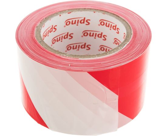 Сигнальная лента SPINO 70мм x 200м, красно - белая, PE 78200 – изображение 2
