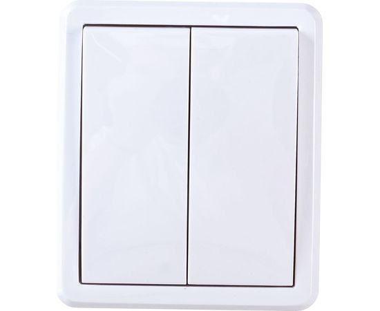Двойной выключатель ЭРА 11-1404-01 IP54, 10АХ-250В, ОУ, Эксперт, белый Б0020675 – изображение 2