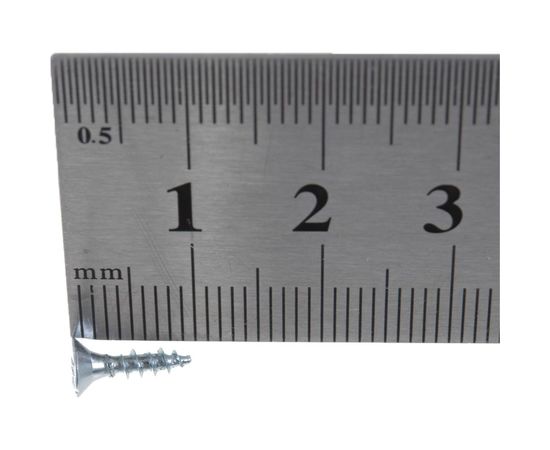 Потайной универсальный шуруп Метизный двор 2,5x10, белый, 70 шт. 4690441018793 – изображение 2