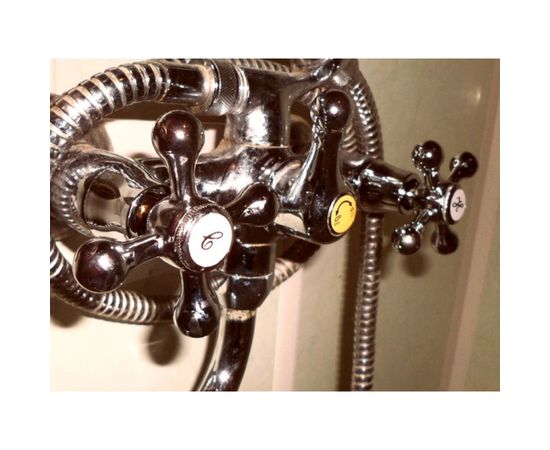 Кран-букса LEDEME 1/2, керамика, 20 шлицов, угол поворота 90°, с маховиком крест LH08 114080 – изображение 2