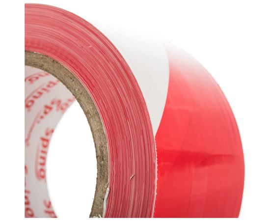 Сигнальная лента SPINO 70мм x 200м, красно - белая, PE 78200 – изображение 3