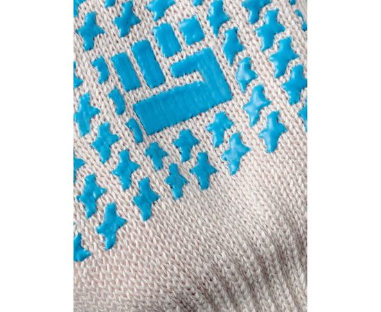 Трикотажные перчатки с ПВХ Фабрика перчаток Люкс 7.5 класс, 5 нитей, белые 5-75-ЛЮ-БЕЛ-(L) – изображение 4