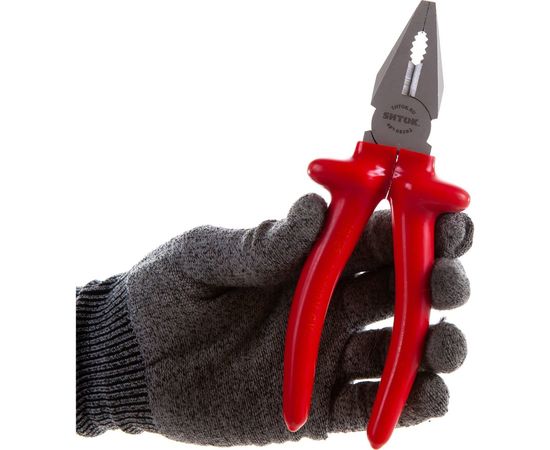 Диэлектрические пассатижи SHTOK 1000В 180 мм 08202 – изображение 4