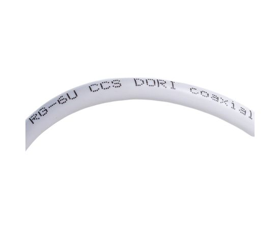 Коаксиальный кабель DORI RG-6 U белый CCA 5м, шт 1126-5 – изображение 4