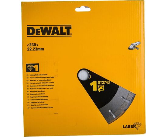 Диск алмазный для УШМ универсальный (230х22,2 мм) DEWALT DT 3743 – изображение 5