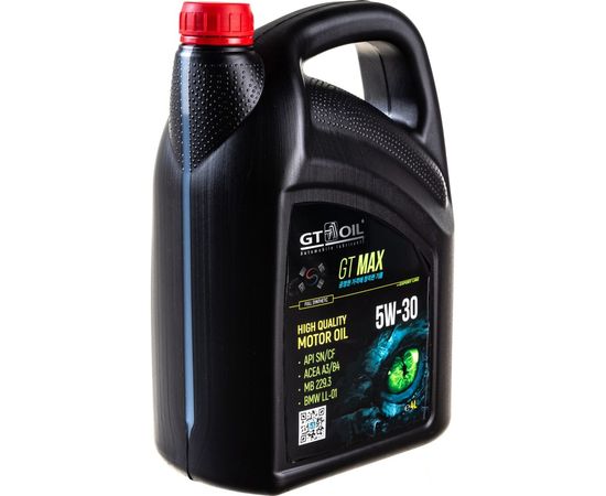 Масло GT OIL Max SAE 5W-30 API SN/CF, 4 л 8809059408971 – изображение 5