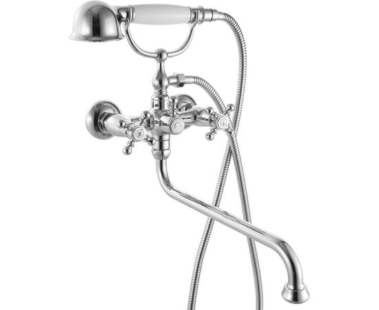 Смеситель для ванны с длинным изливом и керамическим дивертором IDDIS SAM ID SAMSBL2i10 