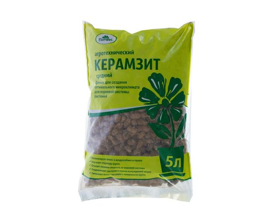 Керамзит FlorizeL средний, 5 л 4660019771702 