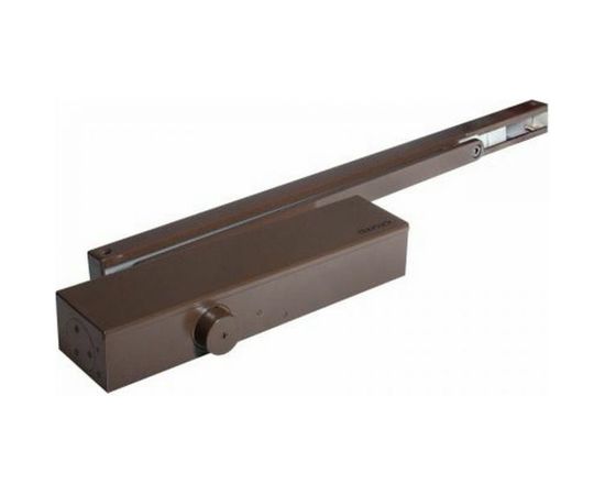 Дверной доводчик DOORLOCK DL300S BC size 3-5 со скользящей тягой, коричневый, с функцией Hold Open 75557 