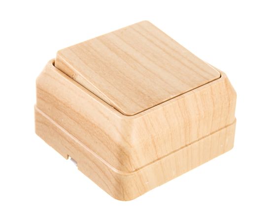 Одноклавишный выключатель IEK Октава для открытой установки 10А сосна ВС20-1-0-ОС EVO10-K03-10-DC 