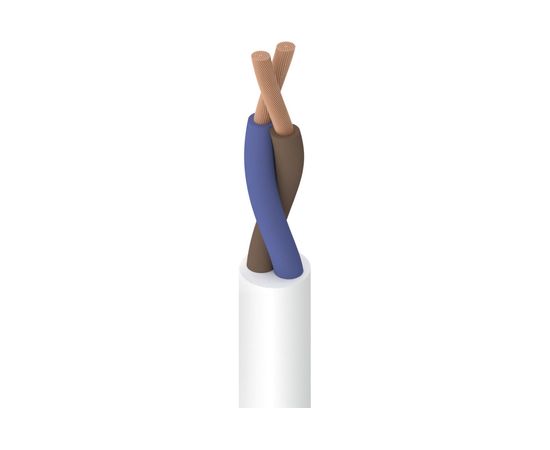 Провод ОРЕОЛ ПВС белый 2х0,75 мм ГОСТ 50 м 70970 