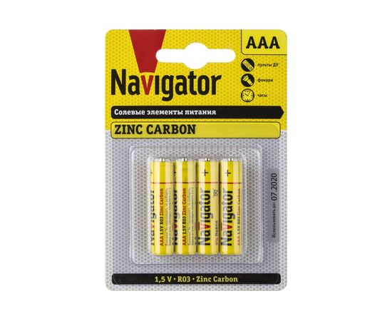 Элемент питания Navigator 94 767 NBT-NS-R03-BP4 94767 